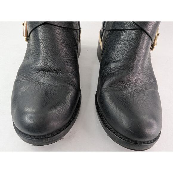 Vince Camuto Wethima Black Leather Strappy Metal Boot Size 6.5 251063 - Picture 9 of 12